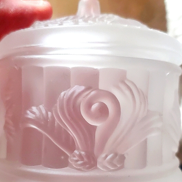 Vintage covered Trinket Jar - Picture 1 of 3